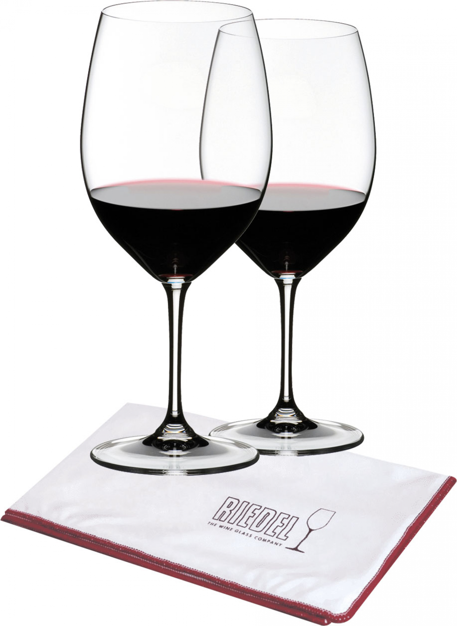 Riedel Vinum Cabernet-Merlot wijnglas met gratis poleerdoek (set van 2 glazen voor € 49,90)